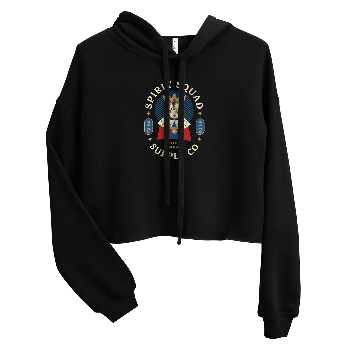 Royal Kitty – Crop Hoodie