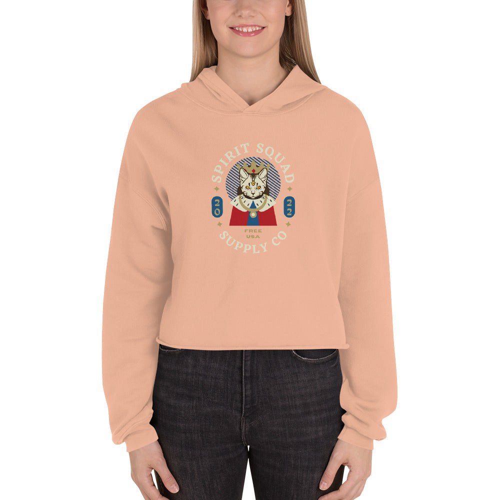 Royal Kitty – Crop Hoodie