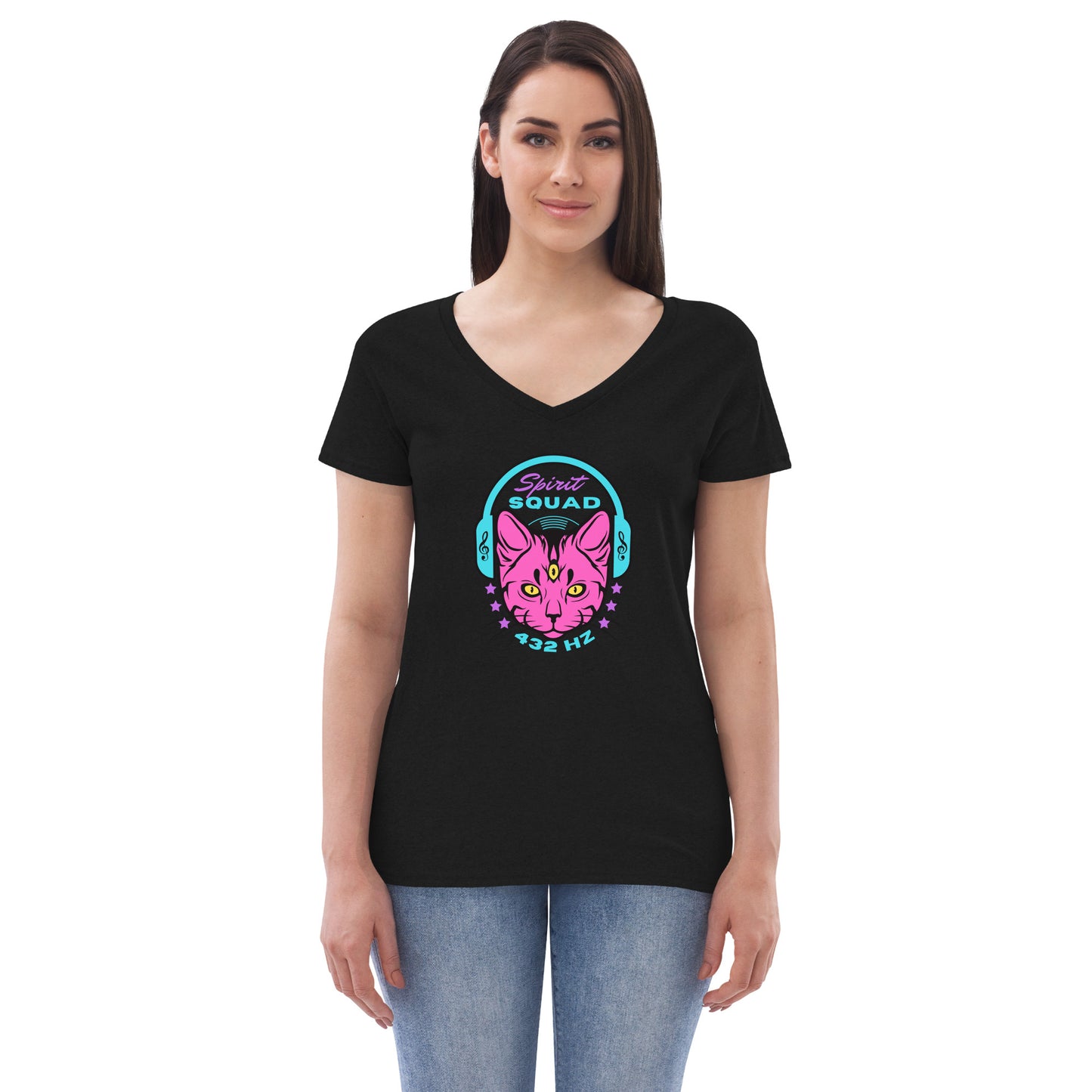 432Hz – Women’s recycled v-neck t-shirt