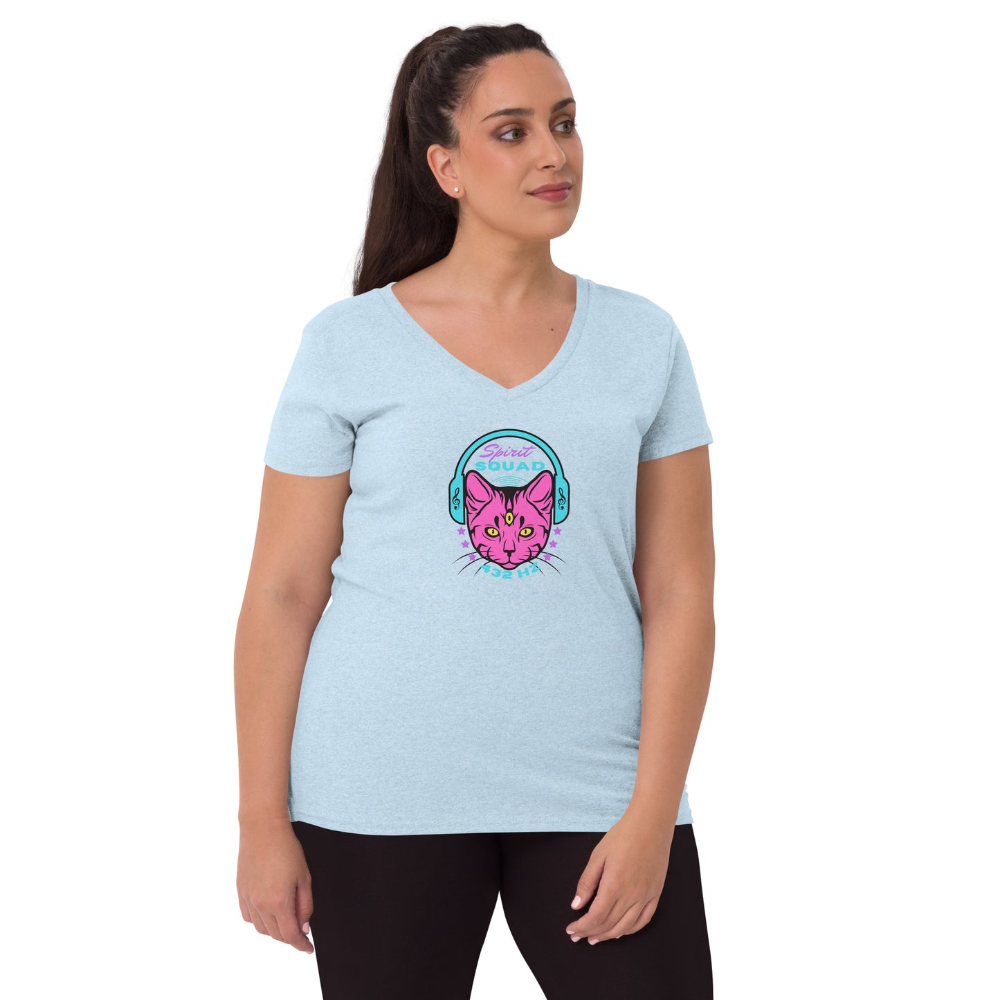 432Hz – Women’s recycled v-neck t-shirt