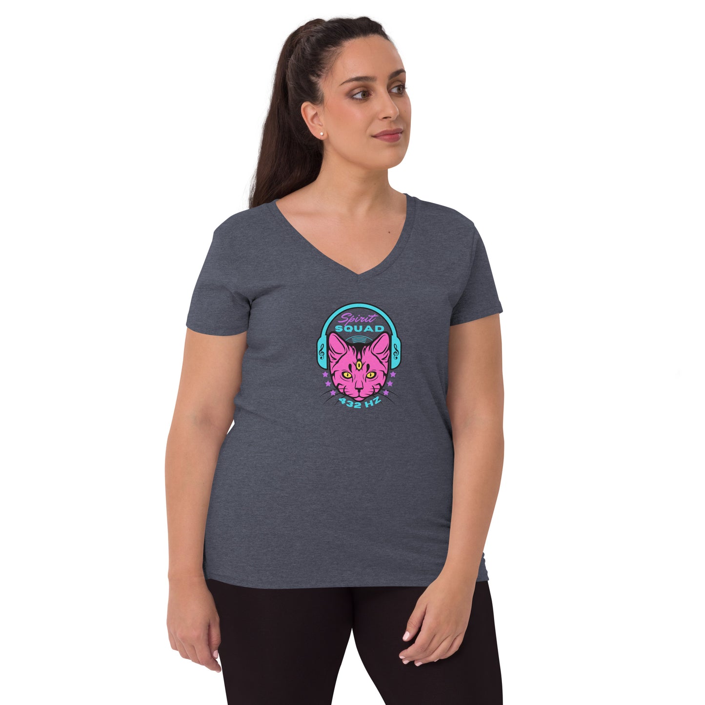 432Hz – Women’s recycled v-neck t-shirt